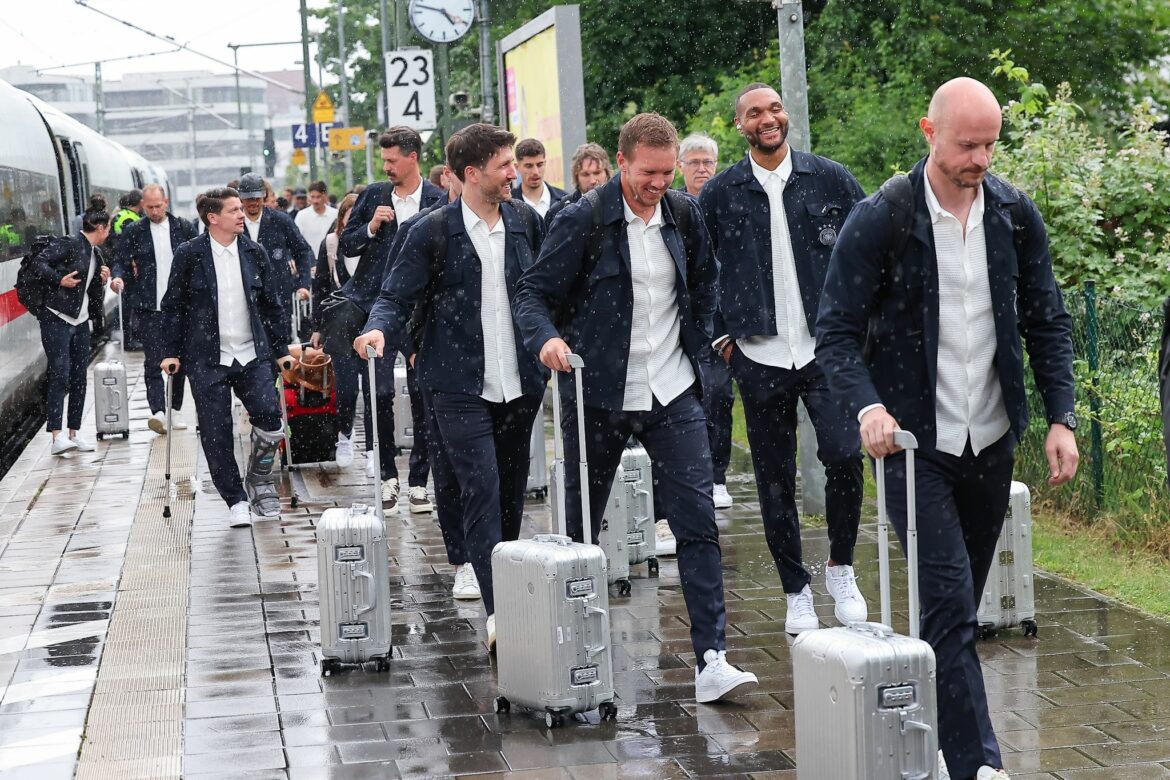 Anreise im Wolkenbruch: Nagelsmann startet EM-Finetuning