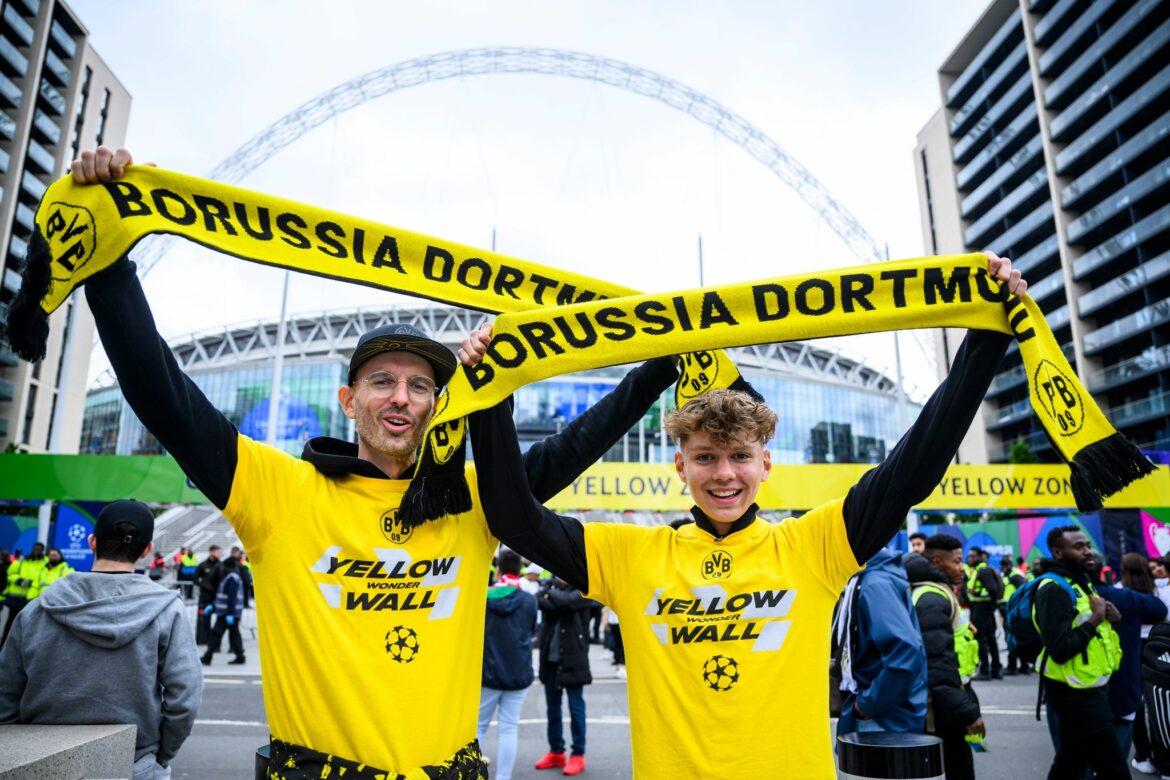 London in gelb-schwarz: BVB-Fans stimmen sich auf Finale ein