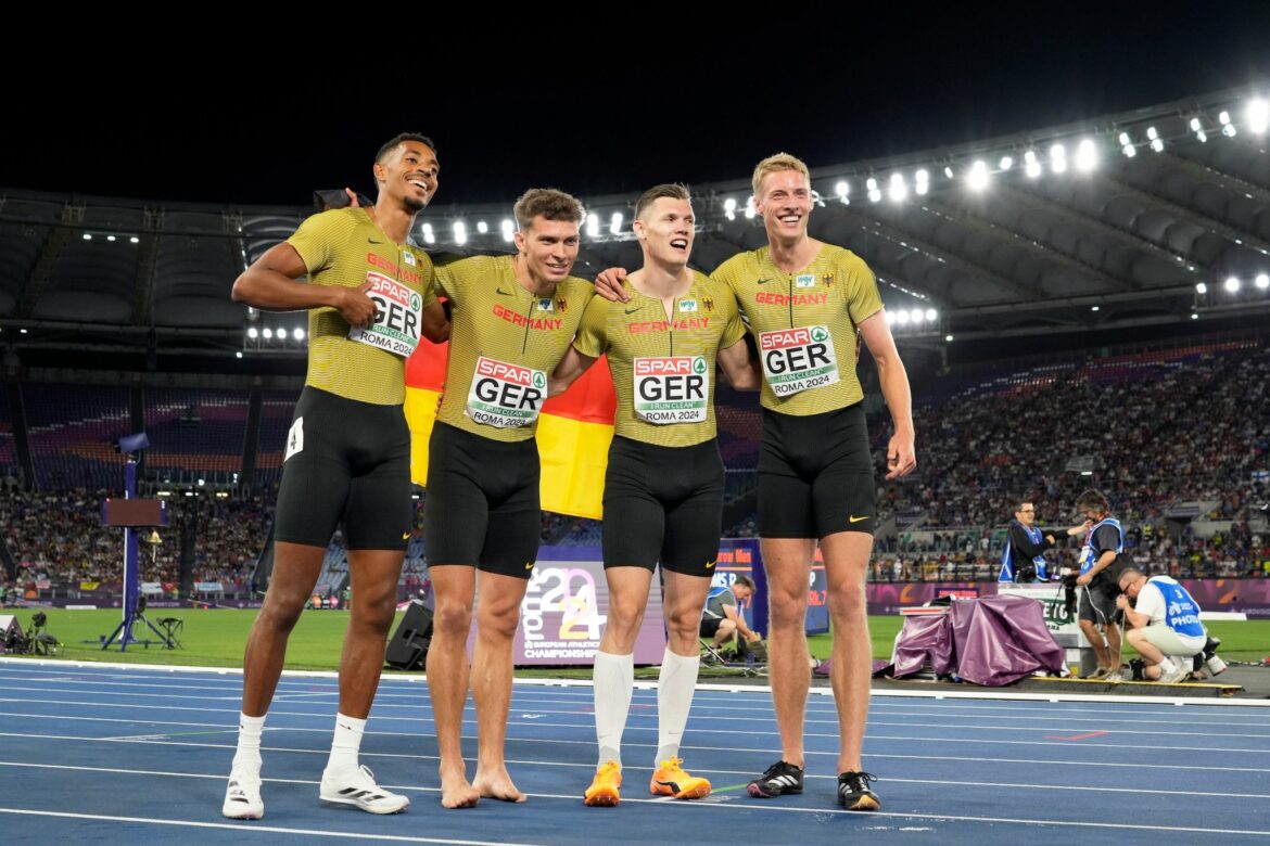 4×400-Männer-Staffel holt Bronze – Kolberg Fünfte