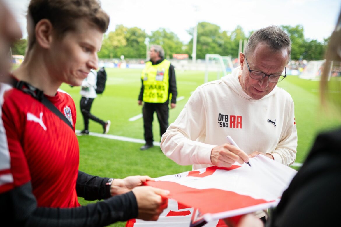 Erste EM mit Österreich: Rangnick genießt die Liebe