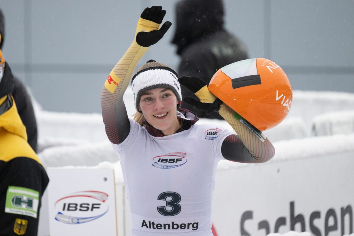 Skeleton: Kreher Zweite vor Neise in Altenberg