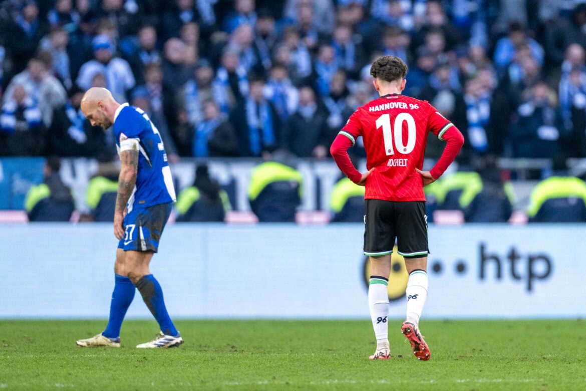 Trotz zweimal Gelb-Rot: Hannover und Hertha trennen sich 0:0