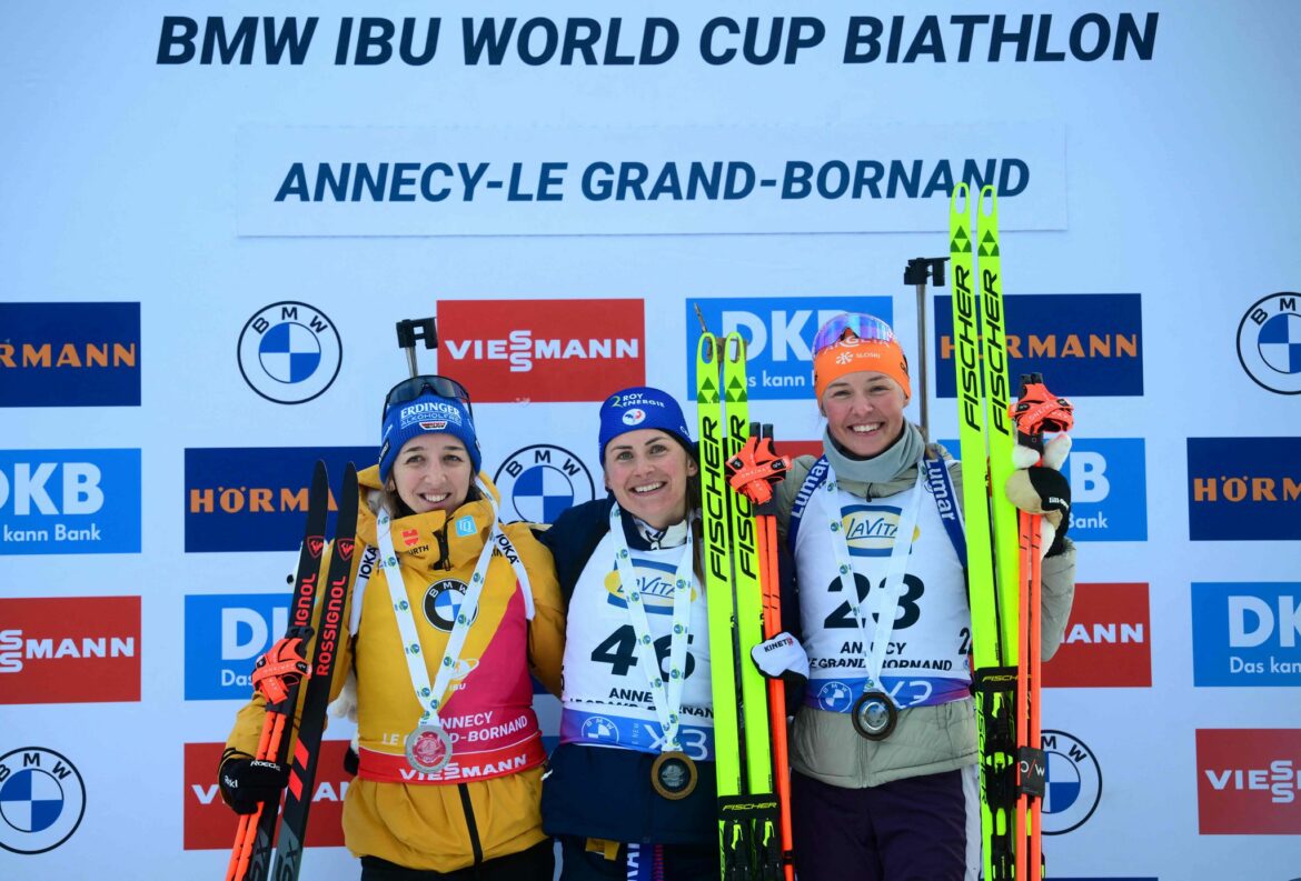 Biathletin Preuß feiert nächsten Sieg – Voigt wird Dritte