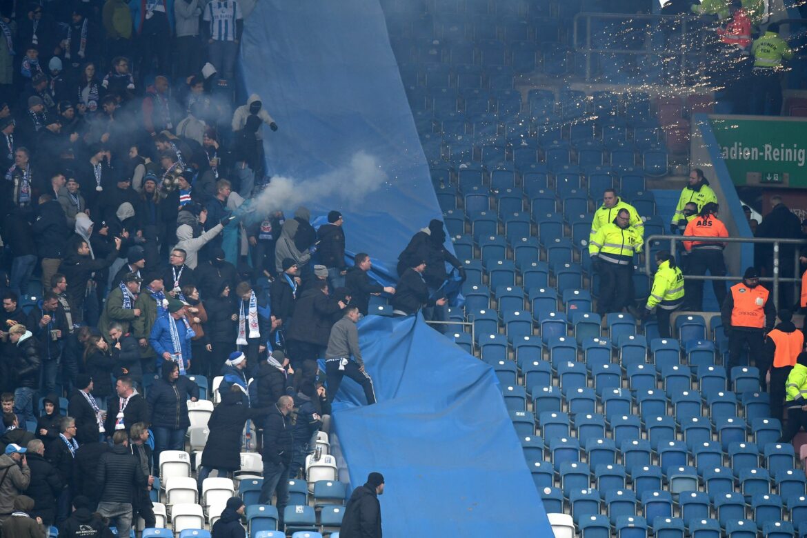 Randale bei Rostock gegen Dresden: Dutzende Verletzte