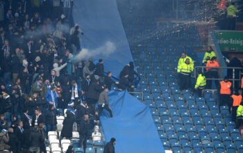 Randale bei Rostock gegen Dresden: Dutzende Verletzte