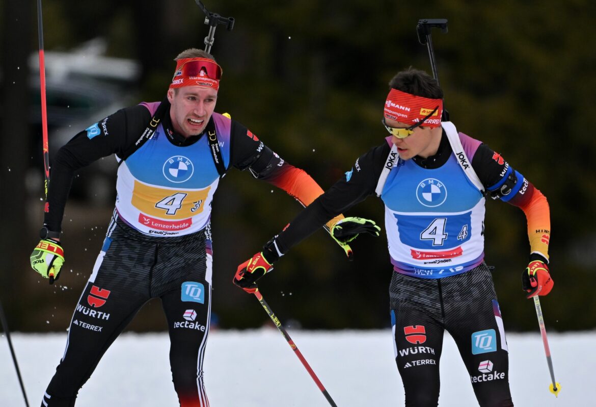 Nach vier Strafrunden: Deutsche Biathleten Staffel-Vierte