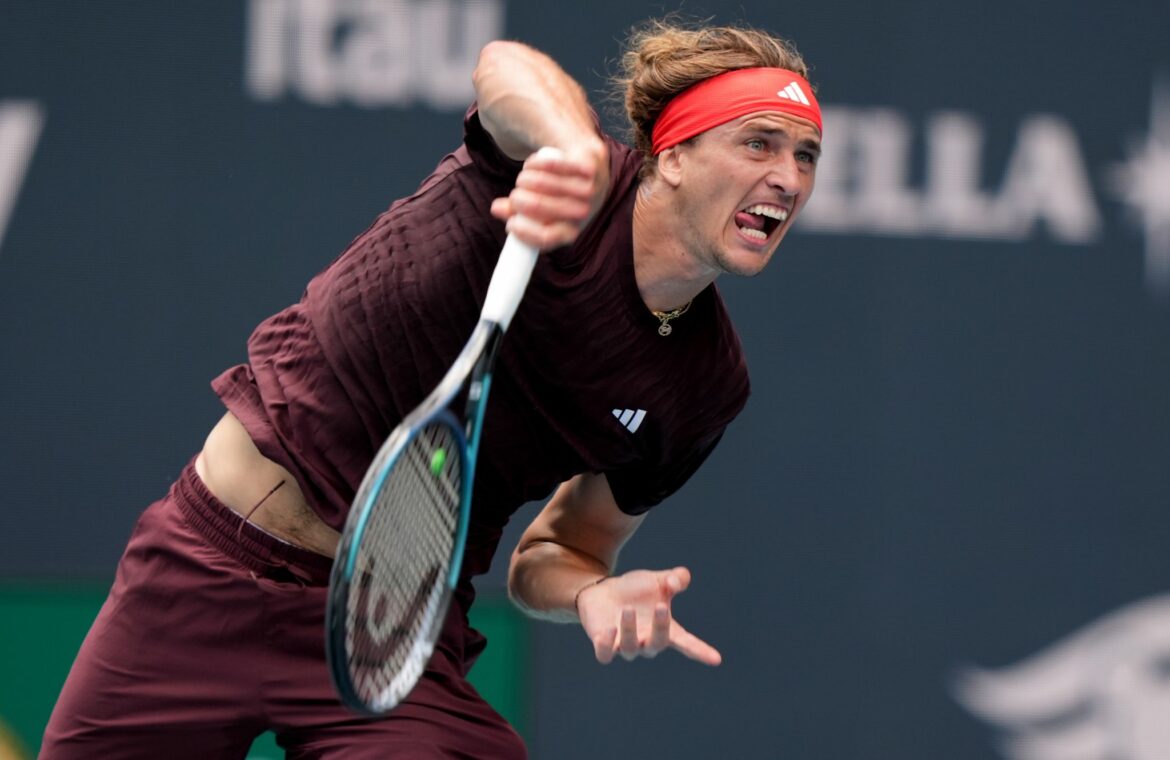 Alexander Zverev in Miami im Achtelfinale