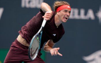 Alexander Zverev in Miami im Achtelfinale