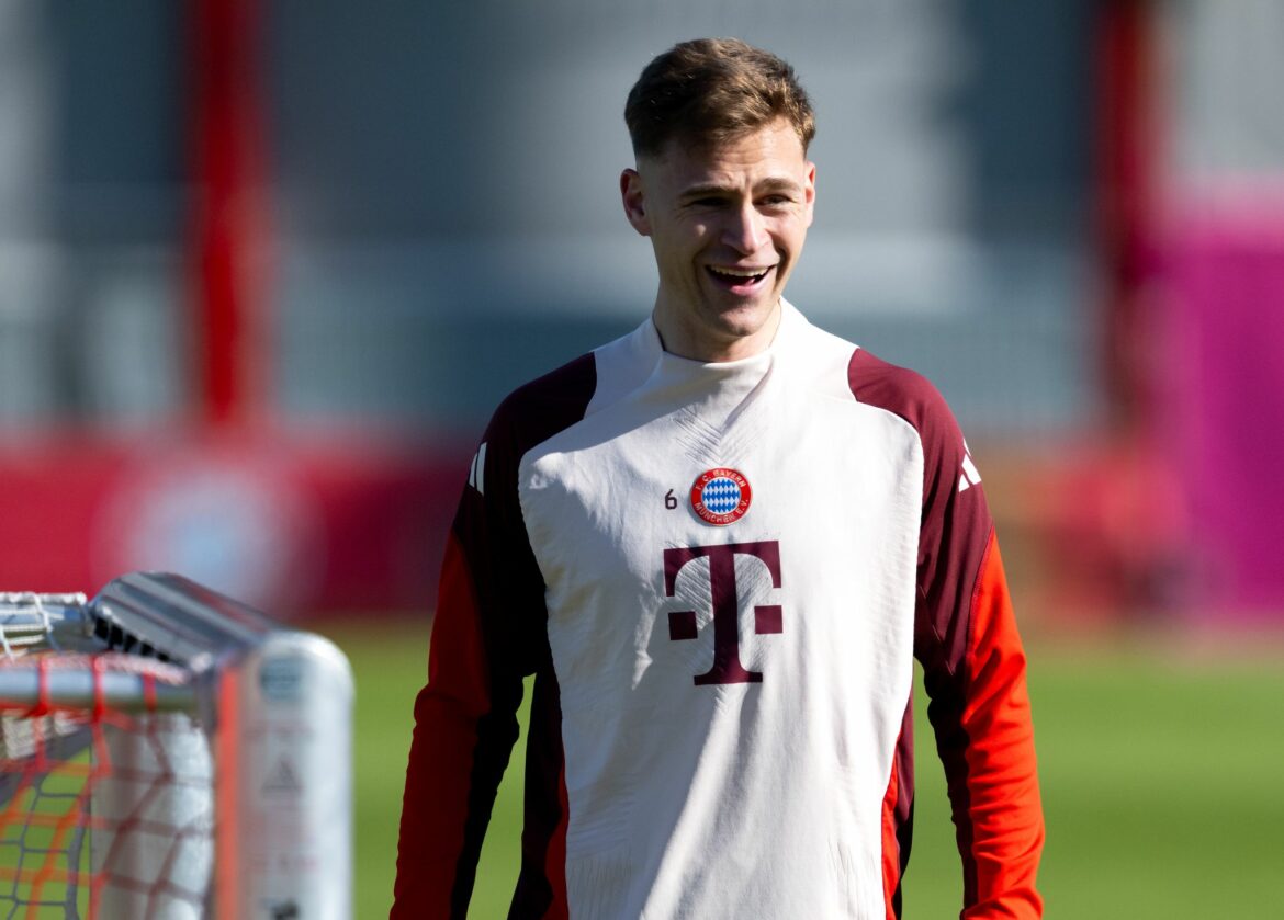 Gut für Bayern: Kimmich grätscht und rennt im Training