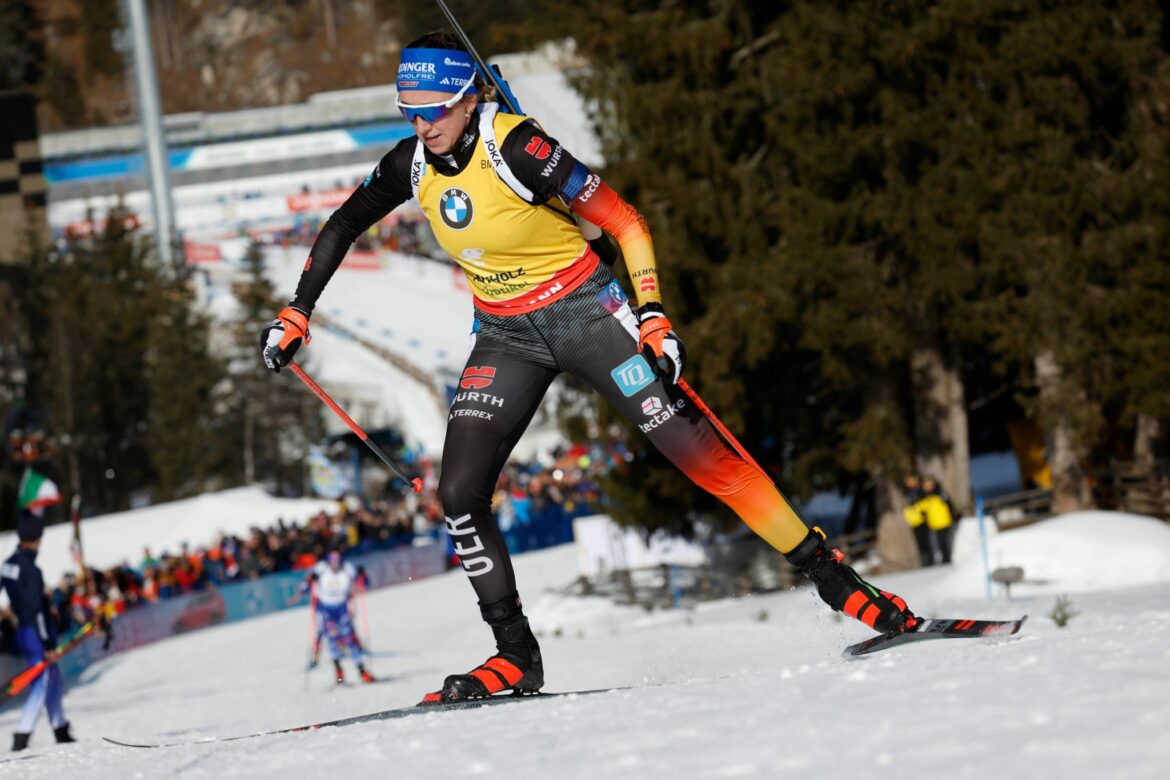 20 Treffer: Biathletin Preuß verteidigt Gelbes Trikot